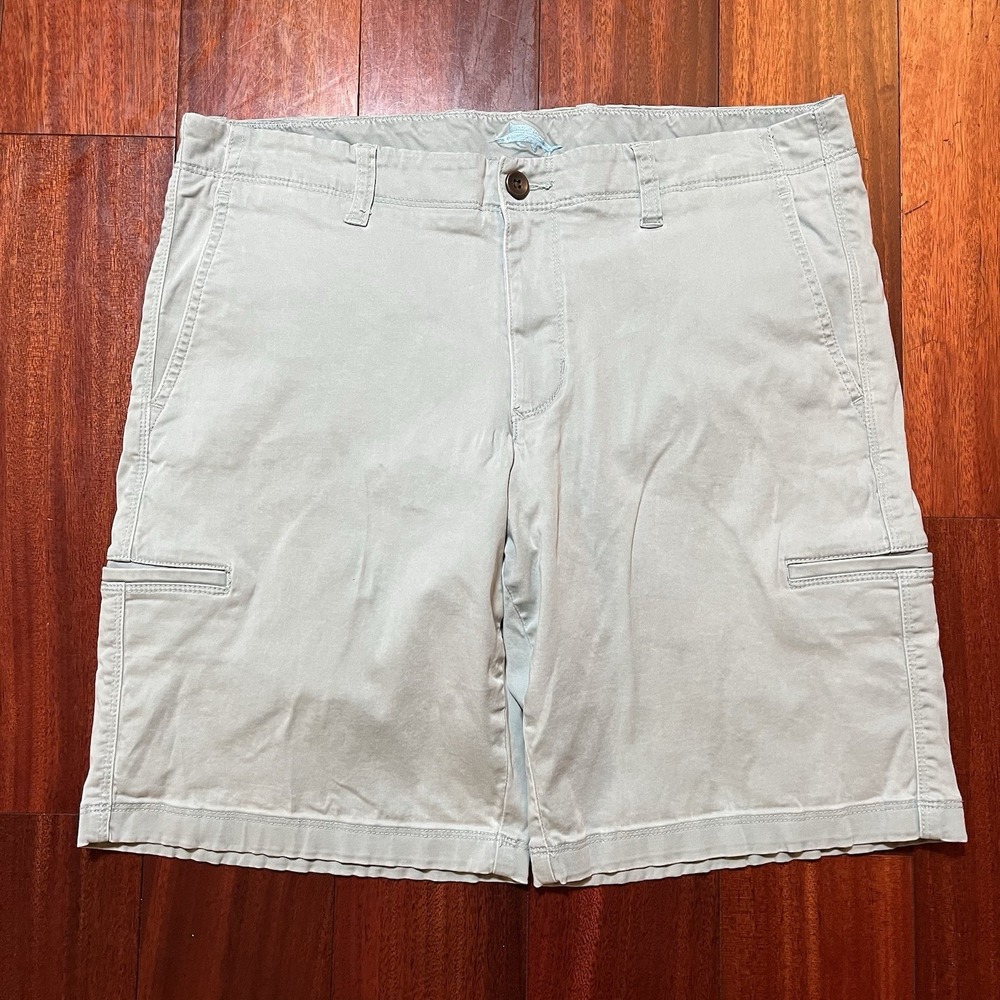 Tommy Bahama Shorts Mens 34 9.5" Inseam Tan Pockets Casual Preppy Tencel Stretch